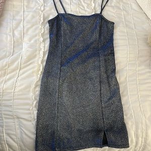 H&M blue sparkly dress